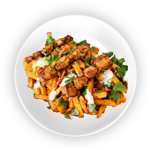 Chicken Tikka, Chips & Cheese 