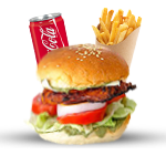 Chicken Tikka Burger Meal 