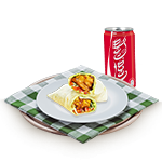 Chips, Cheese & Curry Sauce Wrap Meal 