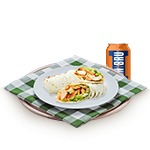 Chicken Strips Wrap Meal 